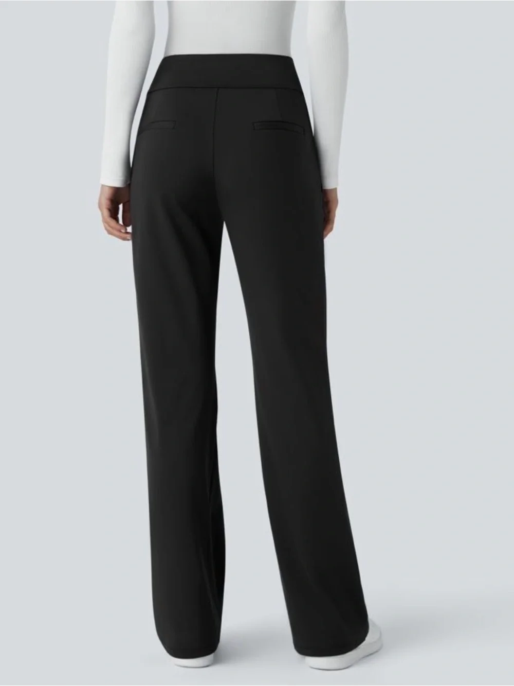 HALARA Flex™ DayStretch Mid Rise Side Zipper Pocket Work Flare Pants - Picture 2 of 14